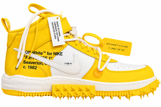 10.5M/ Air Force 1 Mid SP Off-White Varsity Maize