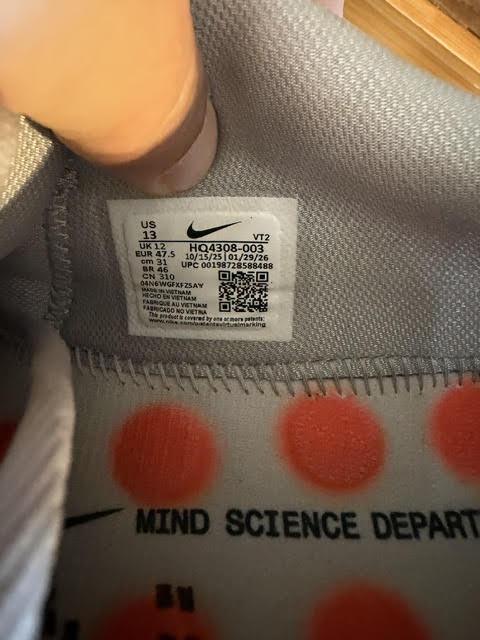 13M/ Nike Mind 002 Light Smoke Grey