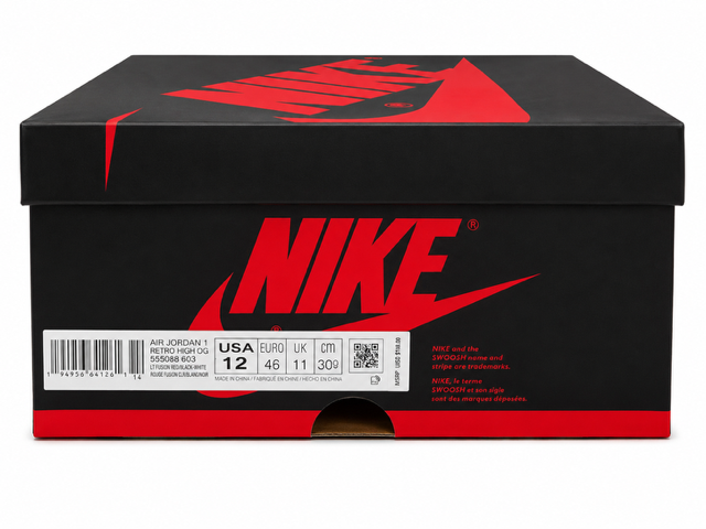 12M/ Jordan 1 Retro High OG Light Fusion Red