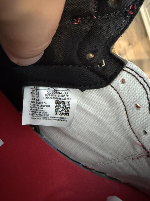 12M/ Jordan 1 Retro High OG Heritage