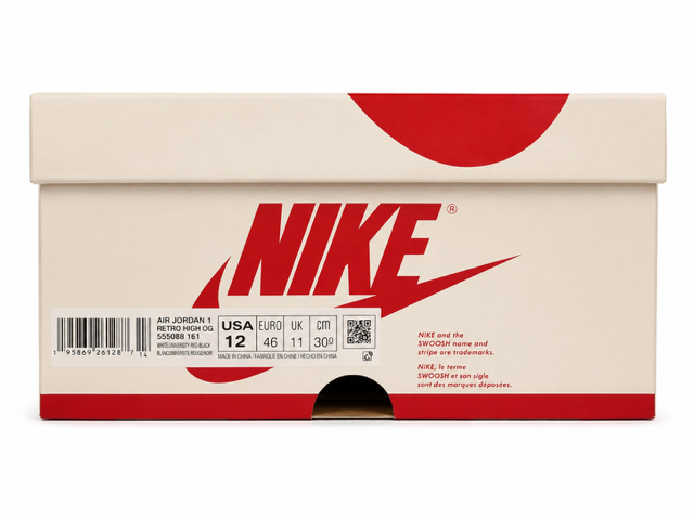 12M/ Jordan 1 Retro High OG Heritage