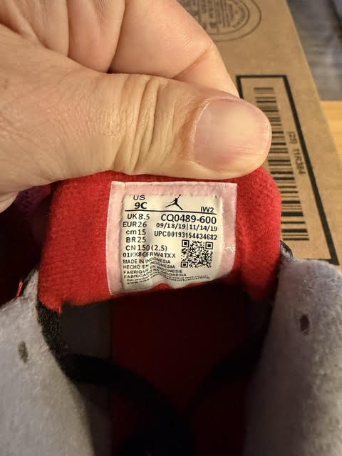 9C/ Jordan 3 Retro SE Fire Red (TD)