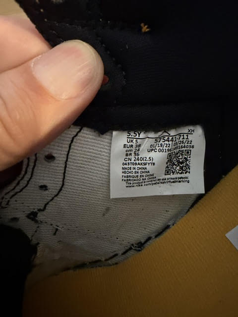 5Y/ Jordan 1 Retro High OG Taxi