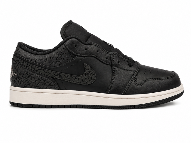 7 Youth/ Jordan 1 Low "Black Elephant"